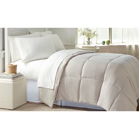 Wexley Home Down Alternative Comforters, Khaki, Queen 130113